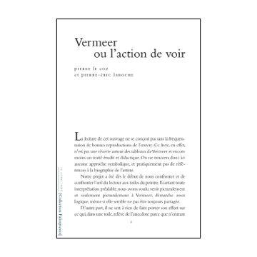 Vermeer ou l'action de voir