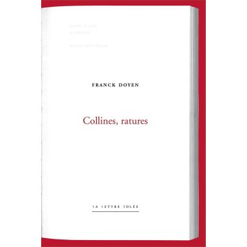 Collines, ratures