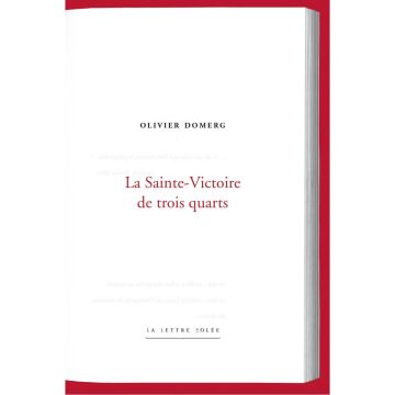 La Sainte-Victoire de Trois-Quarts