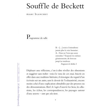 Souffle de Beckett