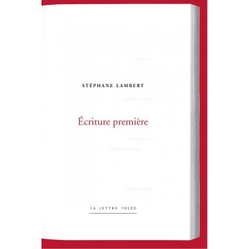 Écriture première