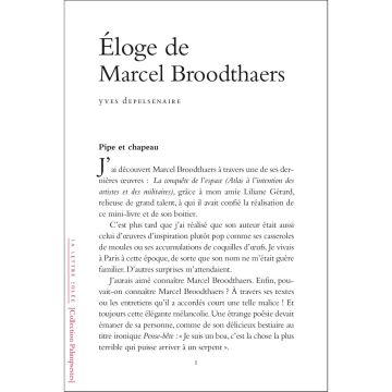 Éloge de Marcel Broodthaers