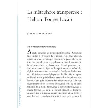 La Métaphore Transpercée