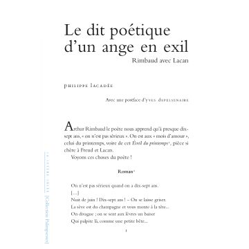 Le dit Poétique d’un ange en exil