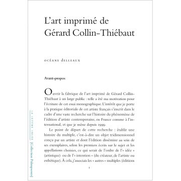 L'art imprimé de Gérard Collin-Thiébaut