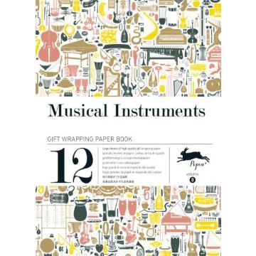 Gift wrapping paper book #008: Musical Instruments