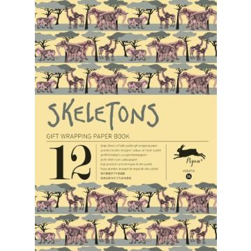 Gift wrapping paper book #14: Skeletons